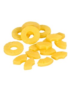 Imitación de rodajas de piña para fruterías y la decoración de escaparates de tiendas o comercios 2