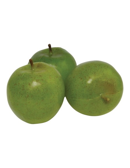 Imitación de manzanas golden para fruterías y la decoración de escaparates de tiendas o comercios