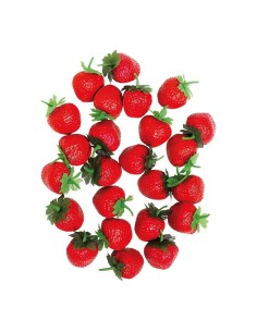 Imitación de fresas tamaño original para fruterías y la decoración de escaparates de tiendas o comercios 2