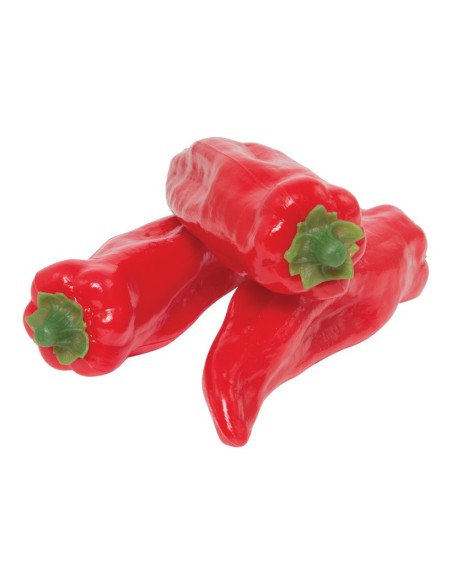 Imitación de pimientos italianos para fruterías y la decoración de escaparates de tiendas o comercios