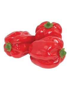 Imitación de pimientos de california para fruterías y la decoración de escaparates de tiendas o comercios 2