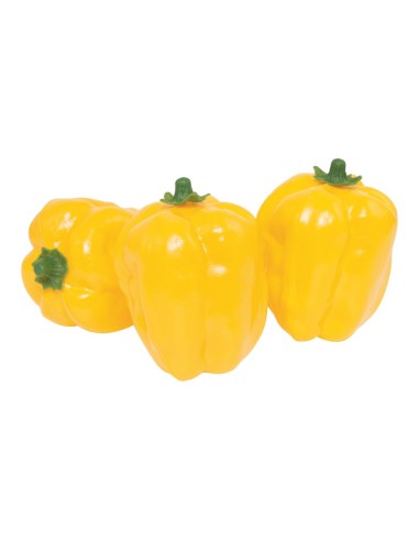 Imitación de pimientos de california para fruterías y la decoración de escaparates de tiendas o comercios