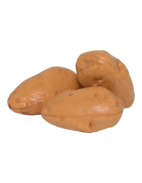 Imitación de patatas tierra con piel para fruterías y la decoración de escaparates de tiendas o comercios
