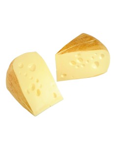 Imitación de queso emmental cuñas 2 piezas para queserías y charcuterías y escaparates de tiendas 2