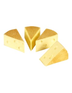 Imitación de queso emmental en porciones triangulares para queserías y charcuterías y escaparates de tiendas 2