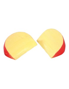 Imitación de queso de bola roja en porciones triangulares para queserías y charcuterías y escaparates de tiendas 2