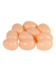 Imitación de docena de huevos de gallina para franquicias de comida rápida fast food y escaparates de tiendas 2