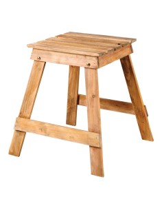 Taburete de madera para la decoración de fiestas populares y escaparates 2