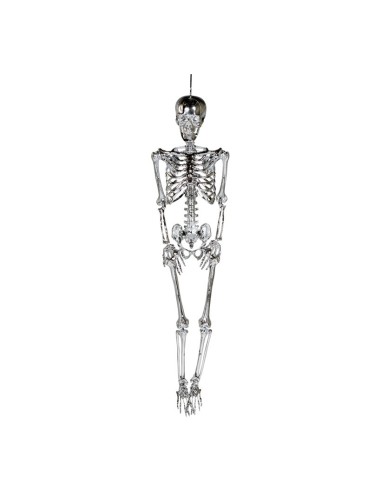 Esqueleto con percha para la fiesta de Halloween