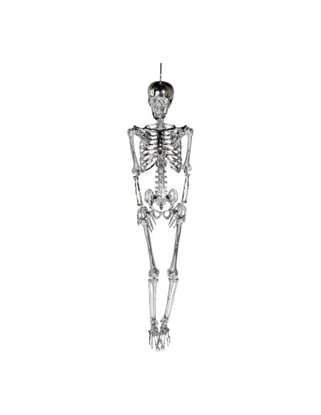 Esqueleto con percha para la fiesta de Halloween