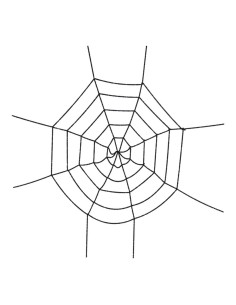 Telaraña decorativa Para escaparates y fiestas en Halloween 2