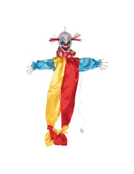 Payaso de terror con perchas Para escaparates y fiestas en Halloween