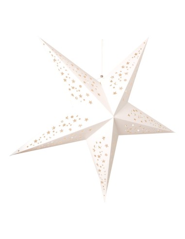 Estrella plegable de cartón para la decoración de centros comerciales calles y tiendas