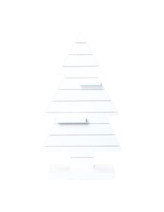 Árbol de madera para la decoración de navidad con bolas y accesorios 2