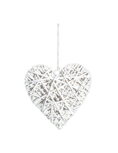 Corazón trenzado para la decoración navideña de centros comerciales calles tiendas