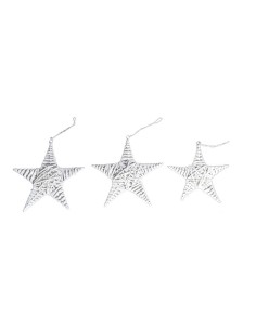 Estrella de mimbre para la decoración de centros comerciales calles y tiendas 2