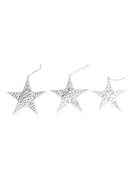Estrella de mimbre para la decoración de centros comerciales calles y tiendas