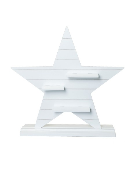 Estrella de madera para la decoración de centros comerciales calles y tiendas