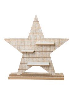 Árbol de madera para la decoración de navidad con bolas y accesorios 2
