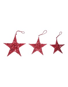Estrellas de mimbre para la decoración de centros comerciales calles y tiendas 2