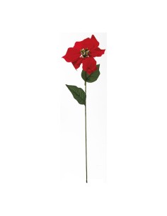 Flor de pascua con tallo laro para la decoración de centros comerciales calles y tiendas 2