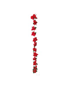 Guirnalda de flor de pascua para la decoración de centros comerciales calles y tiendas 2