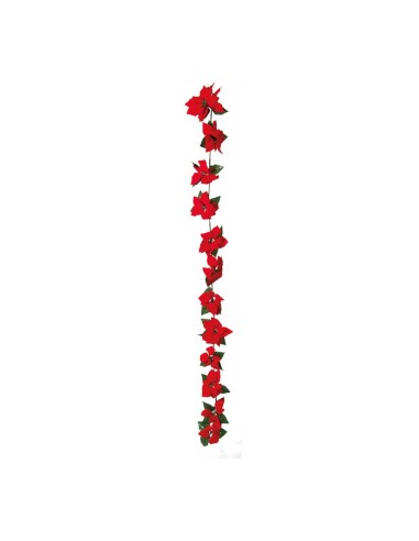 Guirnalda de flor de pascua para la decoración de centros comerciales calles y tiendas