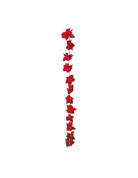 Guirnalda de flor de pascua para la decoración de centros comerciales calles y tiendas