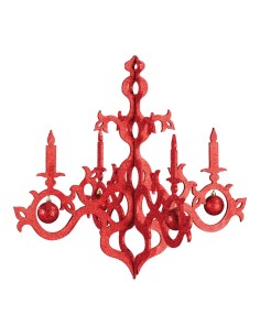 Lámpara de araña con bolas decorativa para la decoración navideña de centros comerciales calles tiendas 2