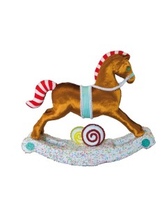 Caballo mecedora para la decoración navideña de centros comerciales calles tiendas 2