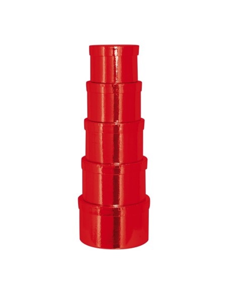 Caja circular de regalo para la decoración de árboles de navidad