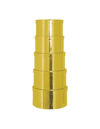 Caja circular de regalo para la decoración de árboles de navidad