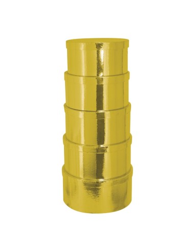 Caja circular de regalo para la decoración de árboles de navidad