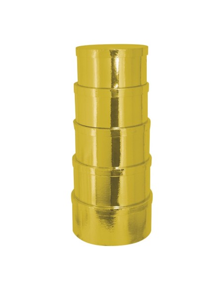 Caja circular de regalo para la decoración de árboles de navidad