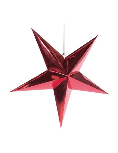 Estrella decorativa de papel para la decoración de centros comerciales calles y tiendas