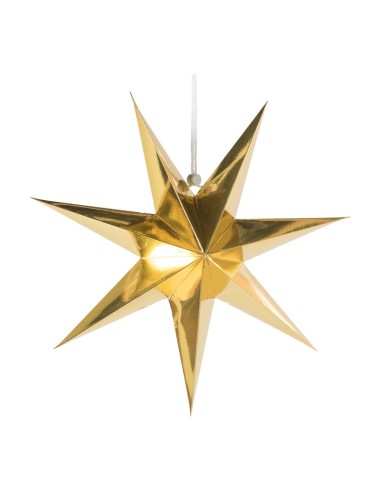 Estrella decorativa de papel para la decoración de centros comerciales calles y tiendas