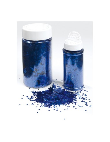 Bote de plástico con virutas brillantes para la decoración de árboles de navidad en escaparates de tiendas