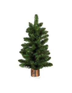 Abeto noble base de madera para la decoración de navidad con bolas y accesorios 2