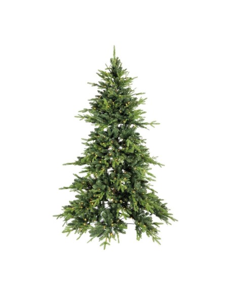 Árbol de Navidad noble diseño natural con luz LED para la decoración de navidad con bolas y accesorios
