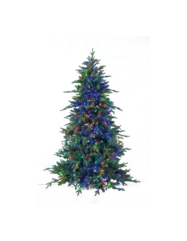 Árbol de Navidad noble diseño natural con luz LED para la decoración de navidad con bolas y accesorios
