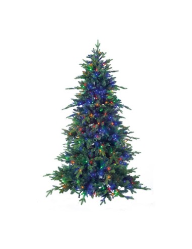 Árbol de Navidad noble diseño natural con luz LED para la decoración de navidad con bolas y accesorios