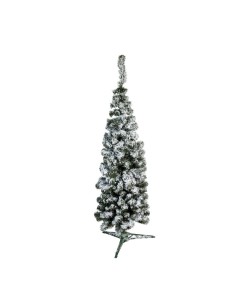 Árbol de Navidad noble nevado b1 slim para la decoración de navidad con bolas y accesorios 2