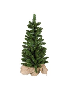 Árbol de Navidad en saco de yute para la decoración de navidad con bolas y accesorios 2