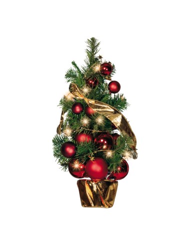 Árbol de Navidad con luz LED y bolas para la decoración de navidad con bolas y accesorios