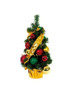 Árbol de Navidad con bolas rojas doradas y verdes para la decoración de navidad con bolas y accesorios 2