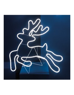 Figura de neón LED reno para la decoración en navidad fachadas calles centros comerciales tiendas 2