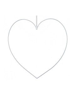 Contorno corazón de metal con cadena para la decoración de espacios en hoteles y escaparates en tiendas 2