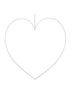Contorno corazón de metal con cadena para la decoración en eventos bodas y escaparates de tiendas 2