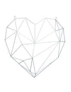 Contorno corazón de metal con ojales para la decoración de espacios en hoteles y escaparates en tiendas 2