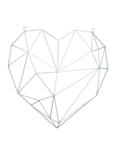 Contorno corazón de metal con ojales para la decoración de espacios en hoteles y escaparates en tiendas